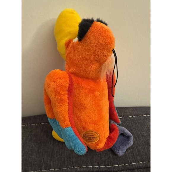 Disney Store Authentic Lago Plush Parrot Aladdin 10" Plush W6 - Picture 2 of 2